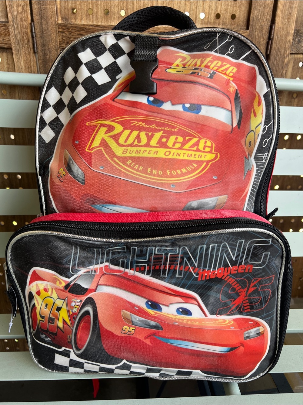 Disney Cars 3 Red Kids Backpack with Logo -NEW